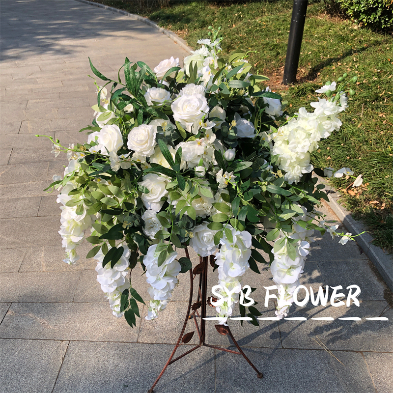 CP-043 Customized Wedding flower ball Silk Artificial Flowers Gate Wedding flower ball Backdrop For Wedding Decoration