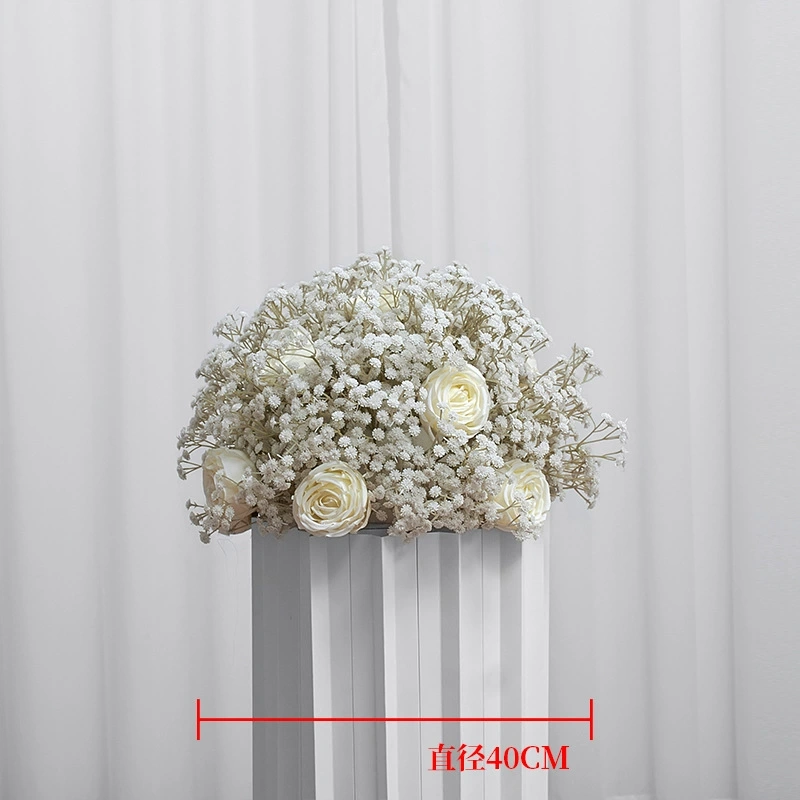 CP-044 Customized Babysbreath Wedding flower ball Silk Artificial Flowers Gate Wedding flower ball Backdrop For Wedding Decoration