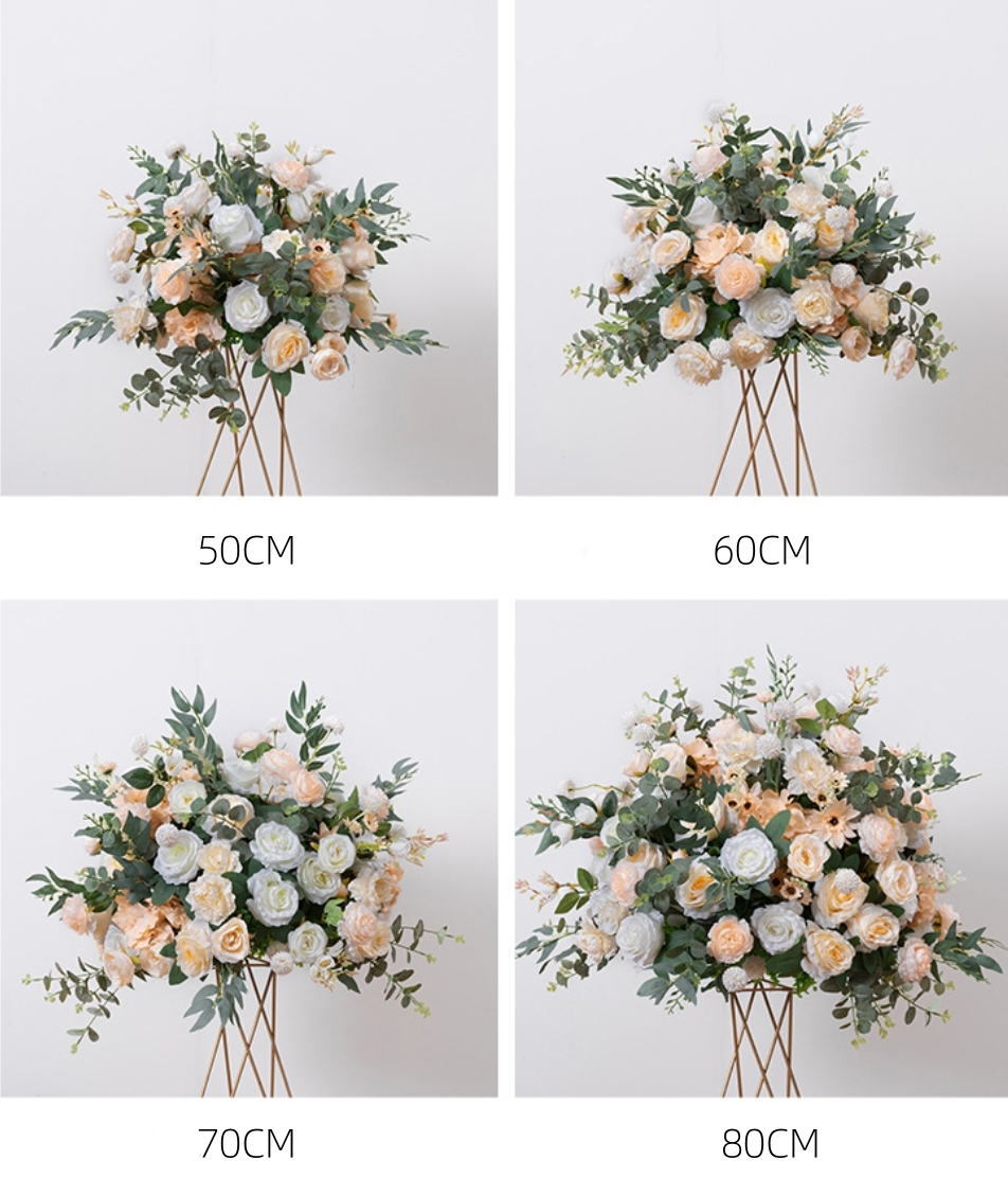 CP-049-2 Customized Wedding flower ball Silk Artificial Flowers Gate Wedding flower ball Backdrop For Wedding Entrance Decoration