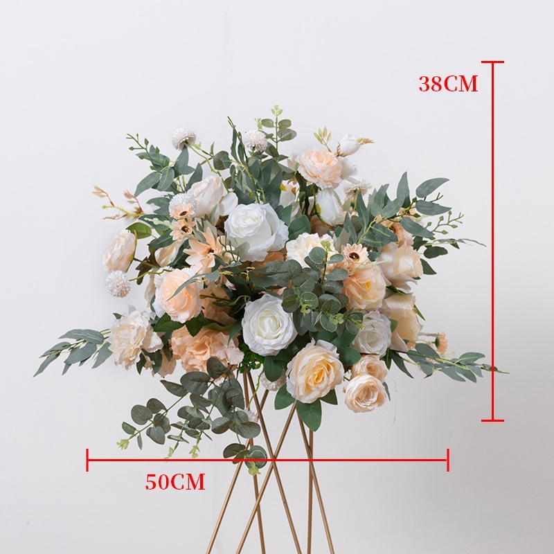 CP-049-2 Customized Wedding flower ball Silk Artificial Flowers Gate Wedding flower ball Backdrop For Wedding Entrance Decoration