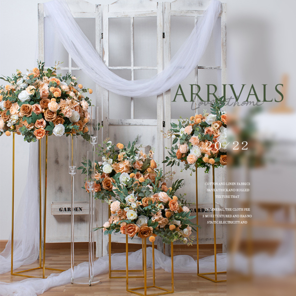 CP-049-3 Customized Wedding flower ball Silk Artificial Flowers Gate Wedding flower ball Backdrop For Wedding Entrance Decoration