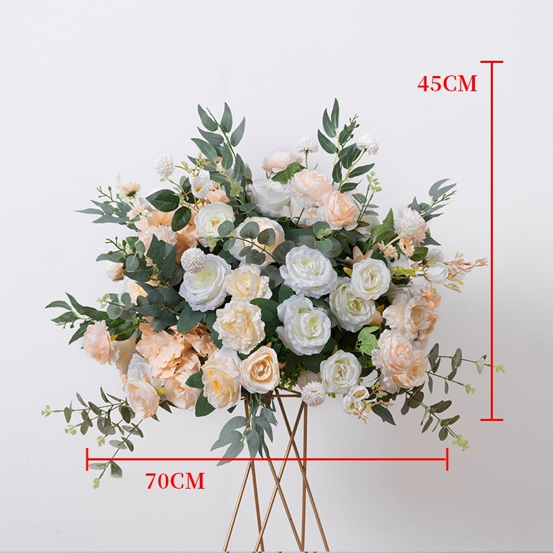 CP-049-2 Customized Wedding flower ball Silk Artificial Flowers Gate Wedding flower ball Backdrop For Wedding Entrance Decoration