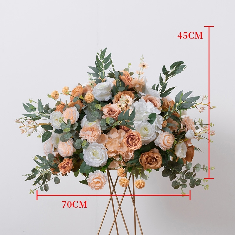 CP-049-3 Customized Wedding flower ball Silk Artificial Flowers Gate Wedding flower ball Backdrop For Wedding Entrance Decoration