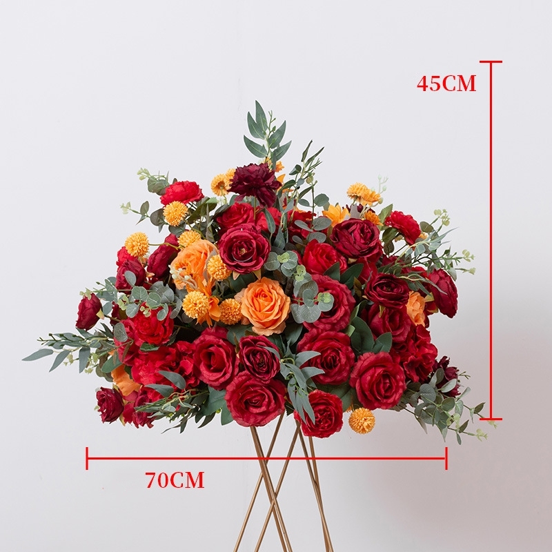 CP-049-4 Customized Wedding flower ball Silk Artificial Flowers Gate Wedding flower ball Backdrop For Wedding Entrance Decoration