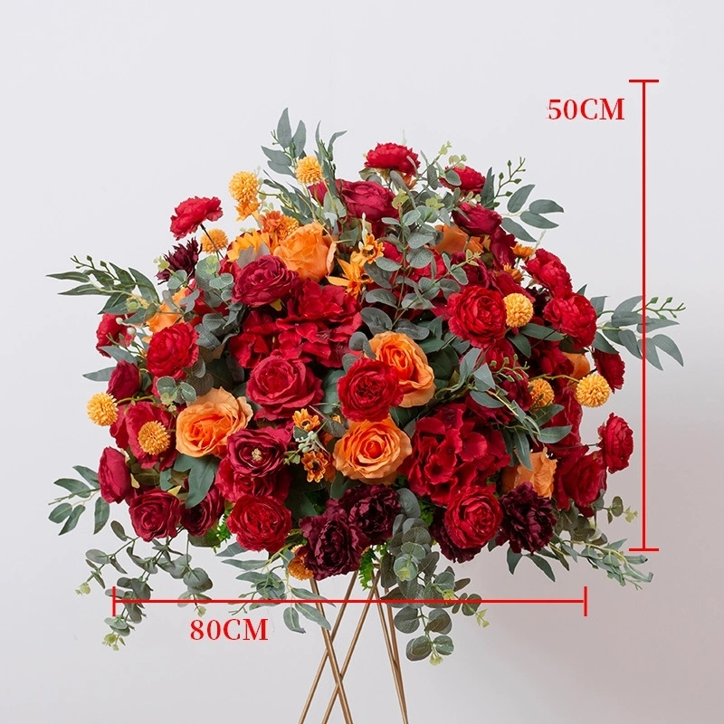 CP-049-4 Customized Wedding flower ball Silk Artificial Flowers Gate Wedding flower ball Backdrop For Wedding Entrance Decoration