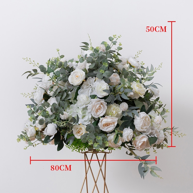 CP-049-1 Customized Wedding flower ball Silk Artificial Flowers Gate Wedding flower ball Backdrop For Wedding Entrance Decoration