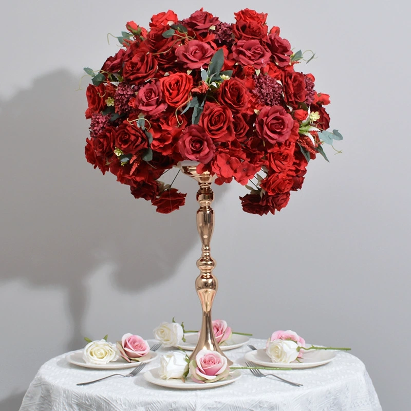 CP-051-4 Customized Wedding flower ball Silk Artificial Flowers Gate Wedding flower ball Backdrop For Wedding Entrance Decoration