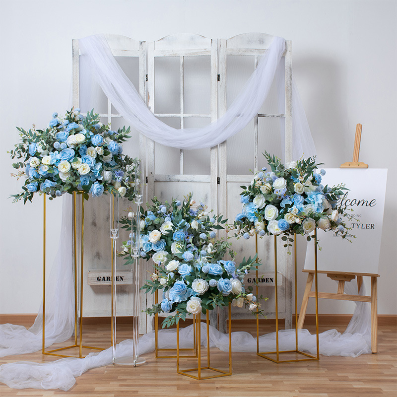 CP-049-5 Customized Wedding flower ball Silk Artificial Flowers Gate Wedding flower ball Backdrop For Wedding Entrance Decoration
