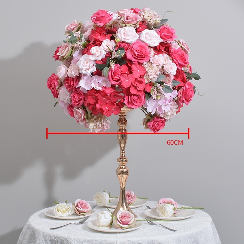 CP-051-1 Customized Wedding flower ball Silk Artificial Flowers Gate Wedding flower ball Backdrop For Wedding Entrance Decoration