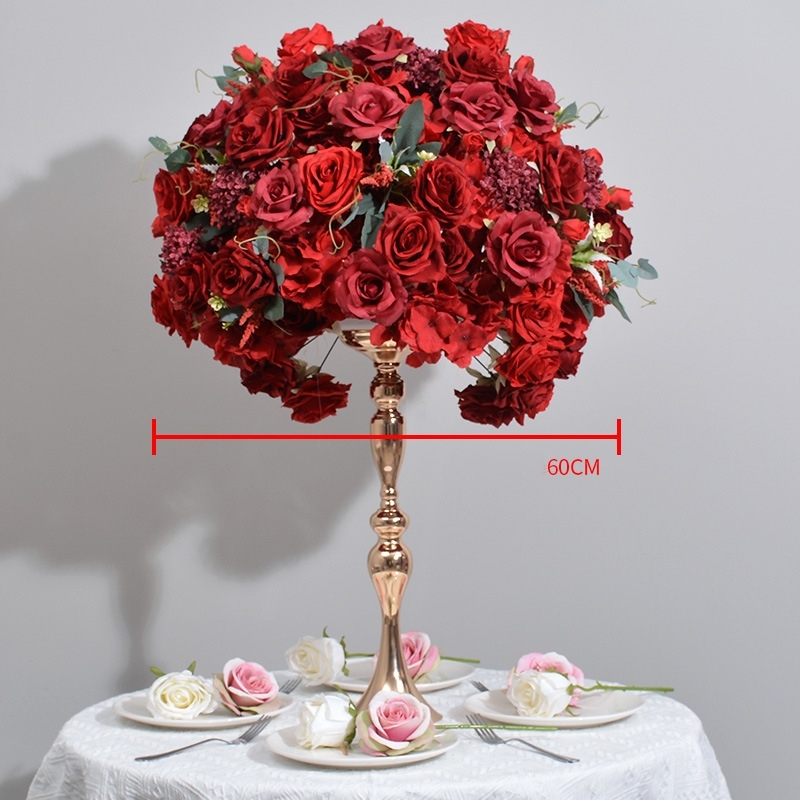 CP-051-1 Customized Wedding flower ball Silk Artificial Flowers Gate Wedding flower ball Backdrop For Wedding Entrance Decoration