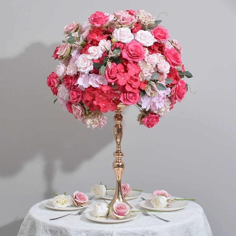 CP-051-3 Customized Wedding flower ball Silk Artificial Flowers Gate Wedding flower ball Backdrop For Wedding Entrance Decoration