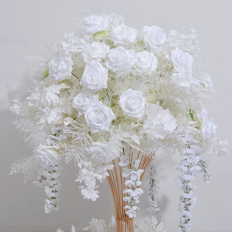 CP-062 Customized Wedding flower ball Silk Artificial Flowers Gate Wedding flower ball Backdrop For Wedding Decoration