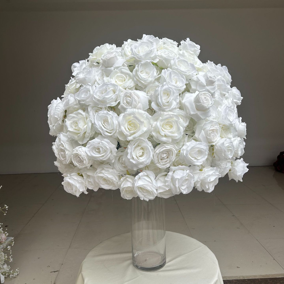 CP-060-2 Customized Wedding flower ball Silk Artificial Flowers Gate Wedding flower ball Backdrop For Wedding Decoration
