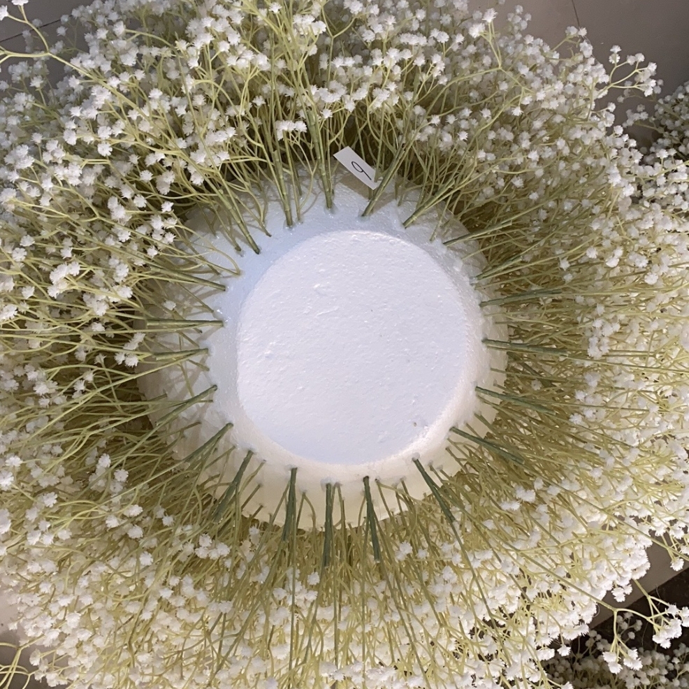 CP-057 Customized Babysbreath Wedding flower ball Silk Artificial Flowers Gate Wedding flower ball Backdrop For Wedding Decoration