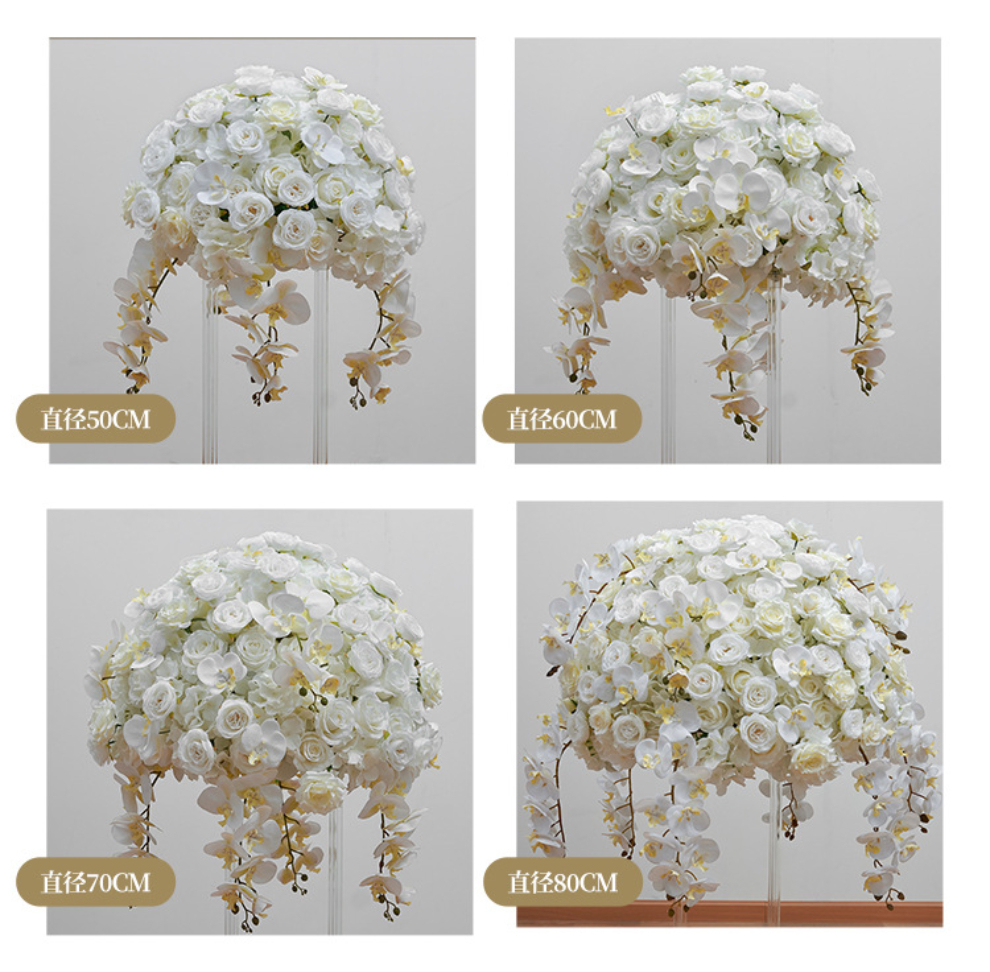 CP-054 Customized Peony Wedding flower ball Silk Artificial Flowers Gate Wedding flower ball Backdrop For Wedding Decoration