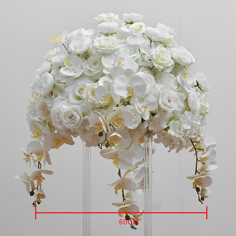 CP-054 Customized Peony Wedding flower ball Silk Artificial Flowers Gate Wedding flower ball Backdrop For Wedding Decoration