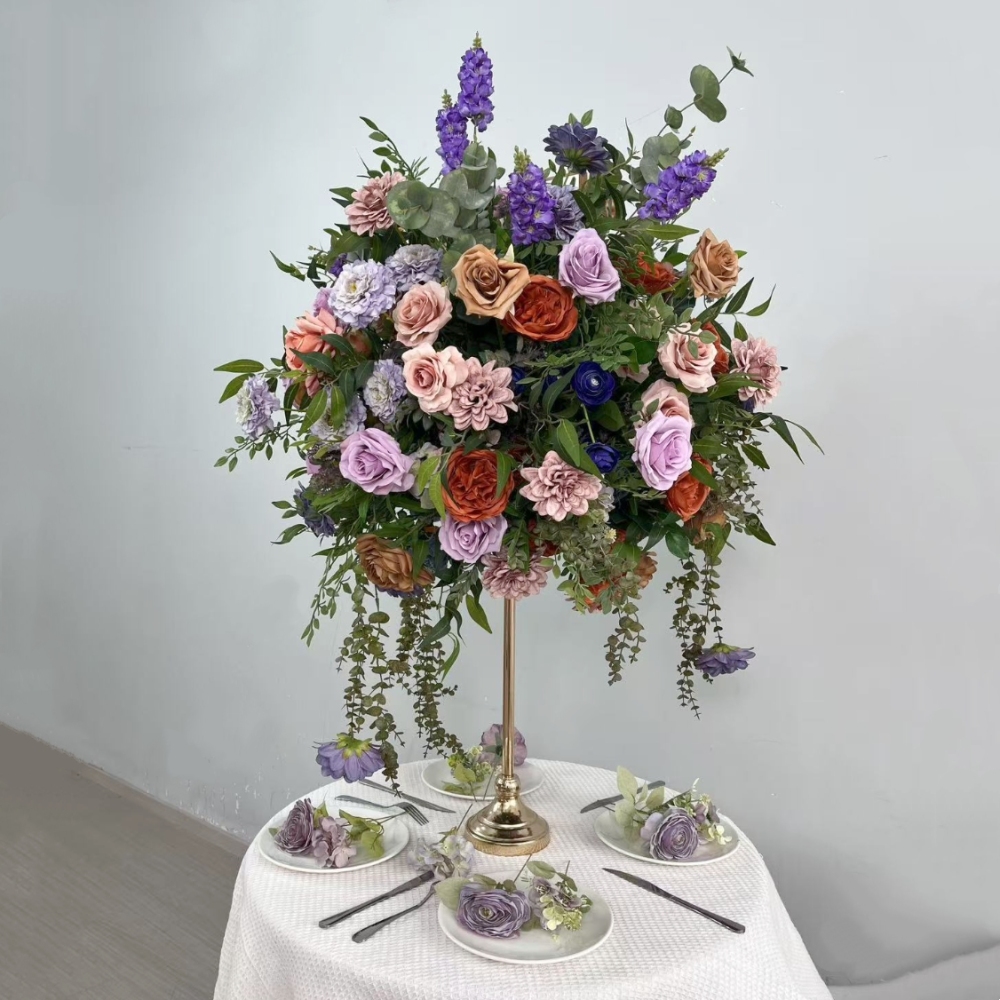 CP-065 Customized Wedding flower ball Silk Artificial Flowers Gate Wedding flower ball Backdrop For Wedding Decoration