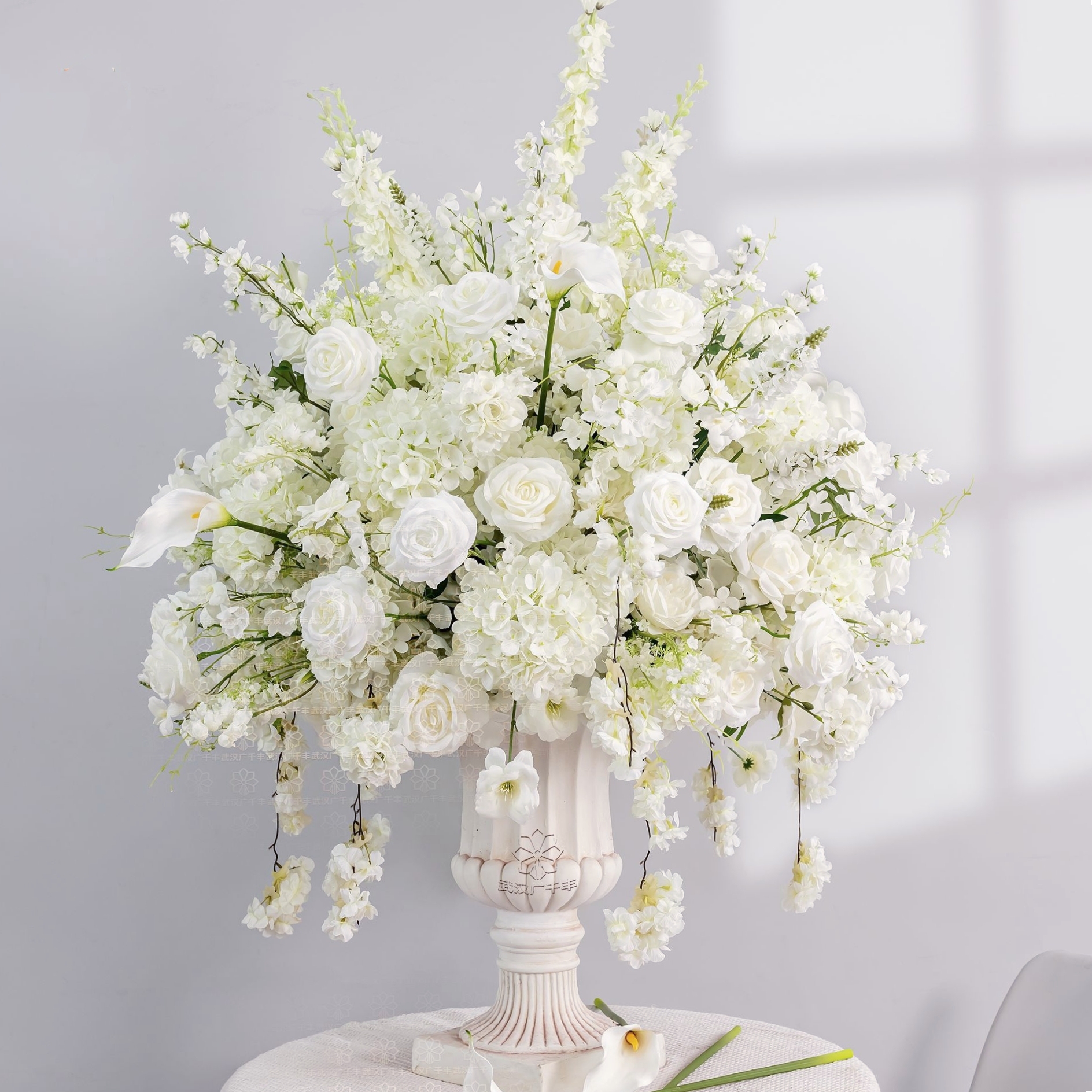 CP-058 Customized Babysbreath Wedding flower ball Silk Artificial Flowers Gate Wedding flower ball Backdrop For Wedding Decoration