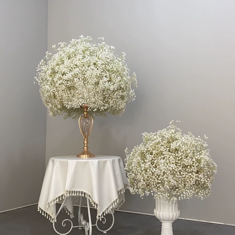 CP-057 Customized Babysbreath Wedding flower ball Silk Artificial Flowers Gate Wedding flower ball Backdrop For Wedding Decoration