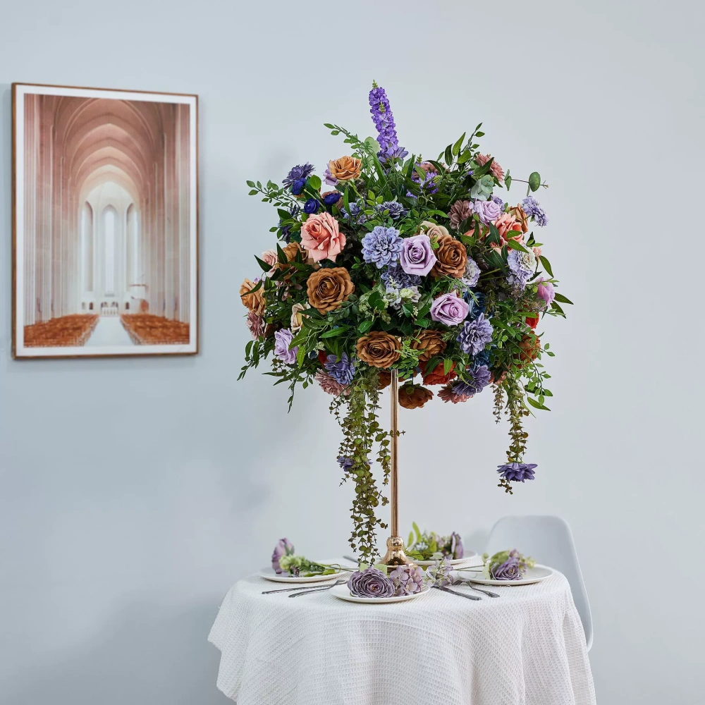 CP-065 Customized Wedding flower ball Silk Artificial Flowers Gate Wedding flower ball Backdrop For Wedding Decoration