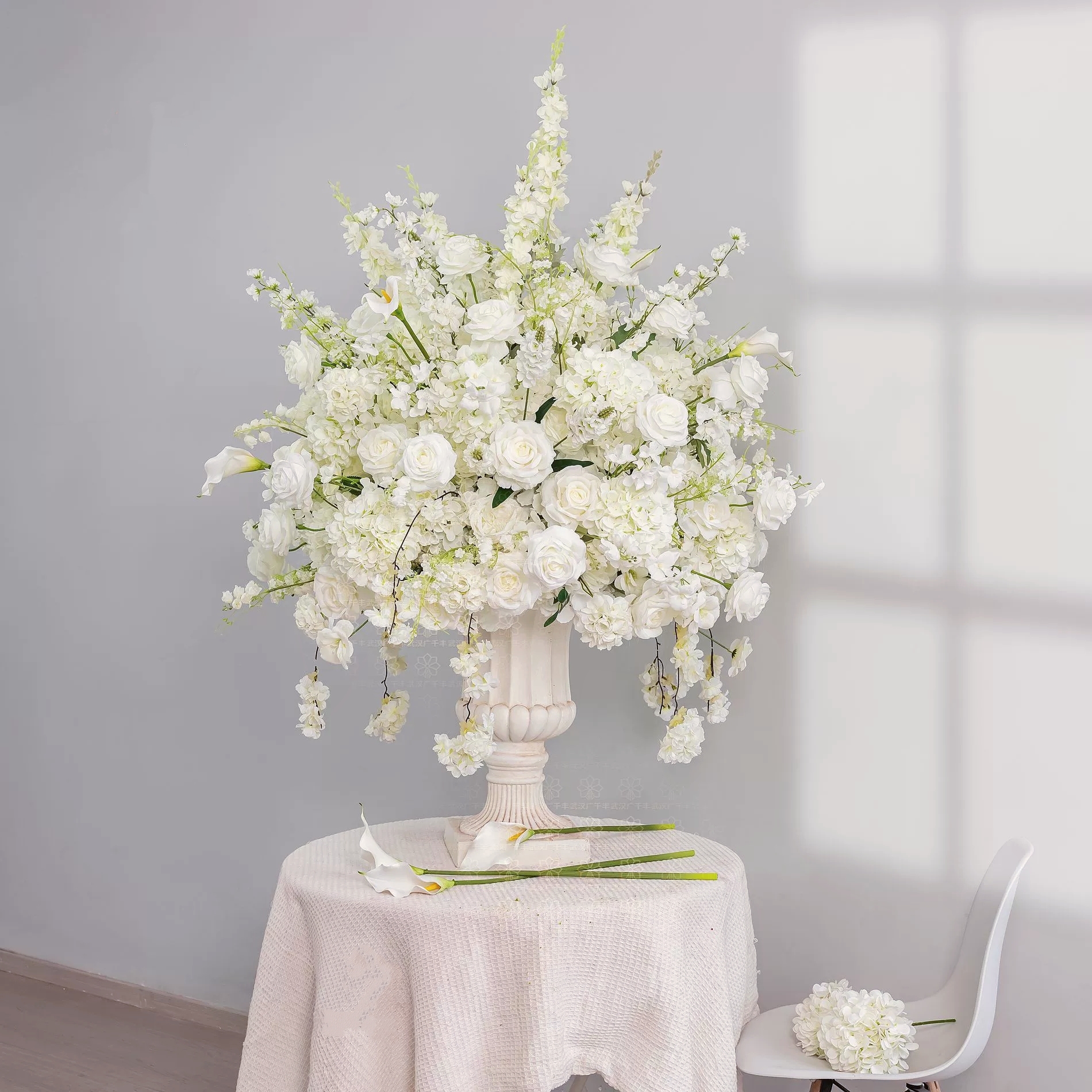 CP-058 Customized Babysbreath Wedding flower ball Silk Artificial Flowers Gate Wedding flower ball Backdrop For Wedding Decoration