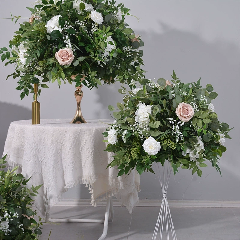 CP-059 Customized Wedding flower ball Silk Artificial Flowers Gate Wedding flower ball Backdrop For Wedding Decoration