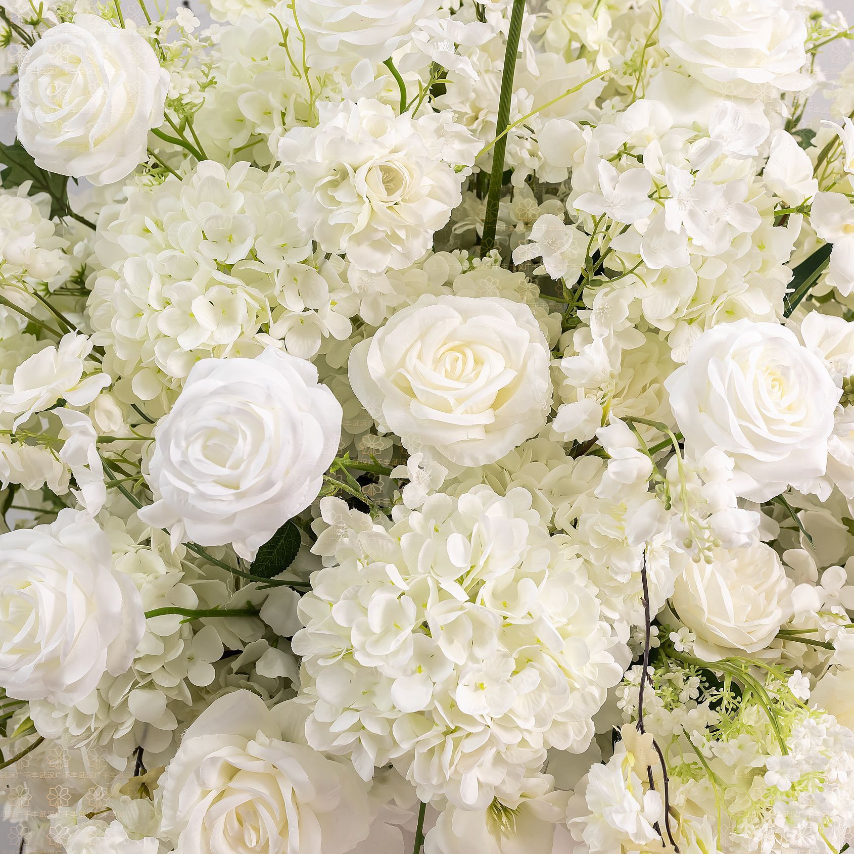 CP-058 Customized Babysbreath Wedding flower ball Silk Artificial Flowers Gate Wedding flower ball Backdrop For Wedding Decoration
