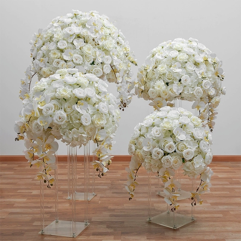 CP-054 Customized Peony Wedding flower ball Silk Artificial Flowers Gate Wedding flower ball Backdrop For Wedding Decoration