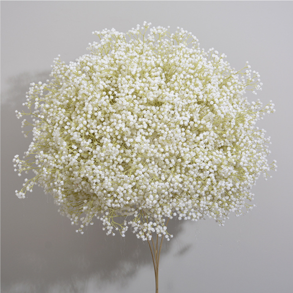 CP-057 Customized Babysbreath Wedding flower ball Silk Artificial Flowers Gate Wedding flower ball Backdrop For Wedding Decoration
