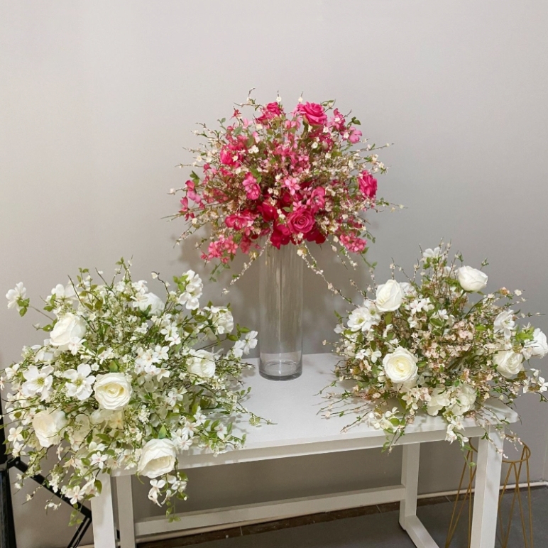 CP-086-1 Wedding Table Centerpiece Rose Flower ball Wedding Flowers Wedding Arrangement Decoration Customized Flower Ball Table Runner
