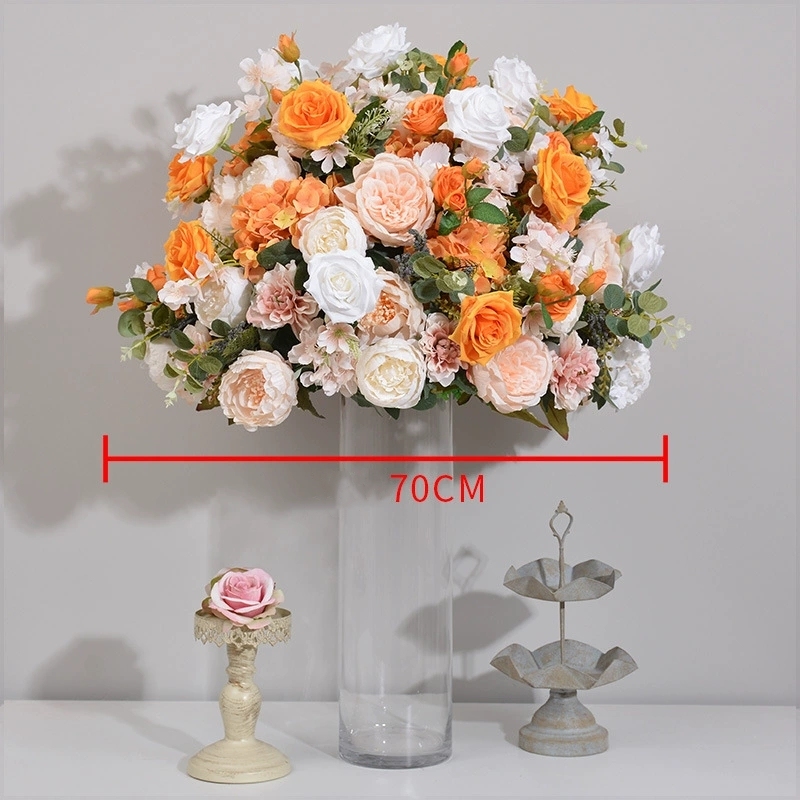 CP-077-1 Customized Wedding flower ball Silk Artificial Flowers Gate Wedding flower ball Backdrop For Wedding Decoration