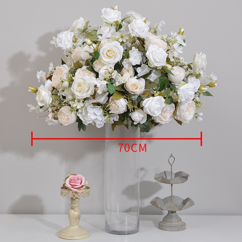 CP-077-1 Customized Wedding flower ball Silk Artificial Flowers Gate Wedding flower ball Backdrop For Wedding Decoration