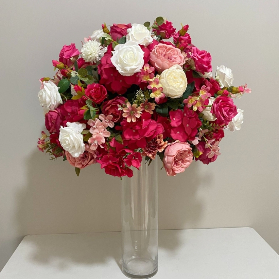 CP-077-3 Customized Wedding flower ball Silk Artificial Flowers Gate Wedding flower ball Backdrop For Wedding Decoration