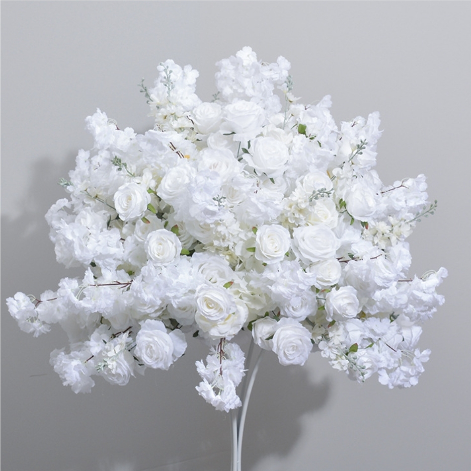 CP-078 Customized Wedding flower ball Silk Artificial Flowers Gate Wedding flower ball Backdrop For Wedding Decoration