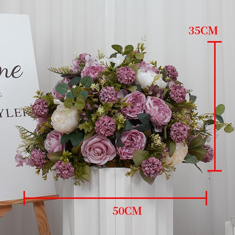 CP-081 Customized Wedding flower ball Silk Artificial Flowers Gate Wedding flower ball Backdrop For Wedding Entrance Decoration