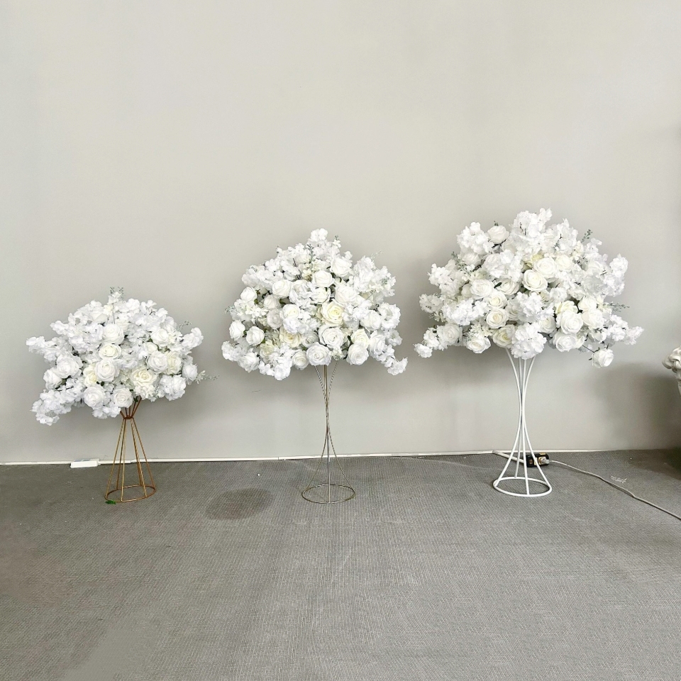 CP-078 Customized Wedding flower ball Silk Artificial Flowers Gate Wedding flower ball Backdrop For Wedding Decoration