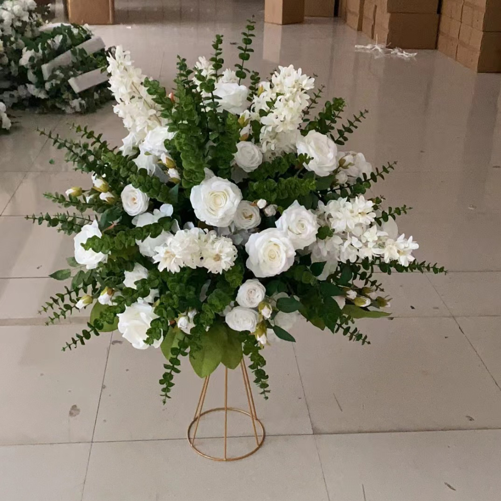 CP-079 Customized Wedding flower ball Silk Artificial Flowers Gate Wedding flower ball Backdrop For Wedding Decoration