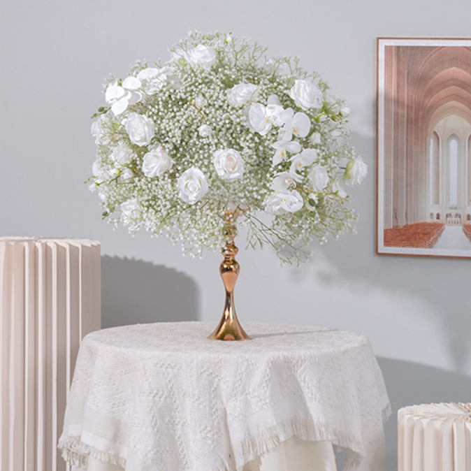 CP-070-1 Customized Babysbreath Wedding flower ball Silk Artificial Flowers Gate Wedding flower ball Backdrop For Wedding Decoration