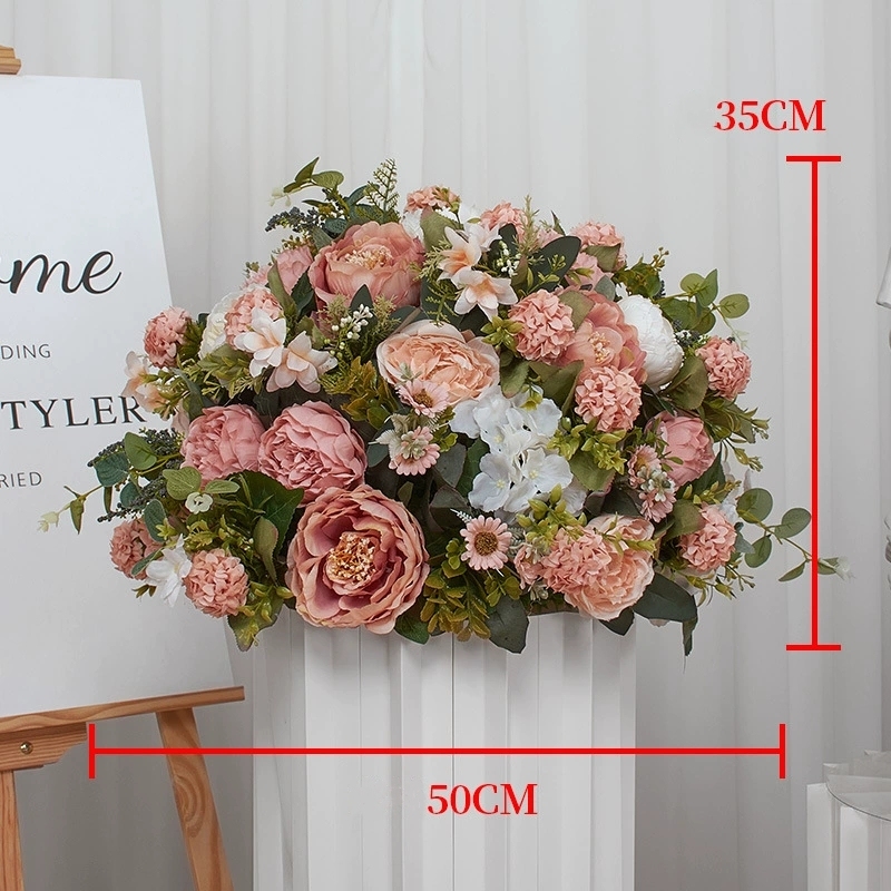 CP-081 Customized Wedding flower ball Silk Artificial Flowers Gate Wedding flower ball Backdrop For Wedding Entrance Decoration