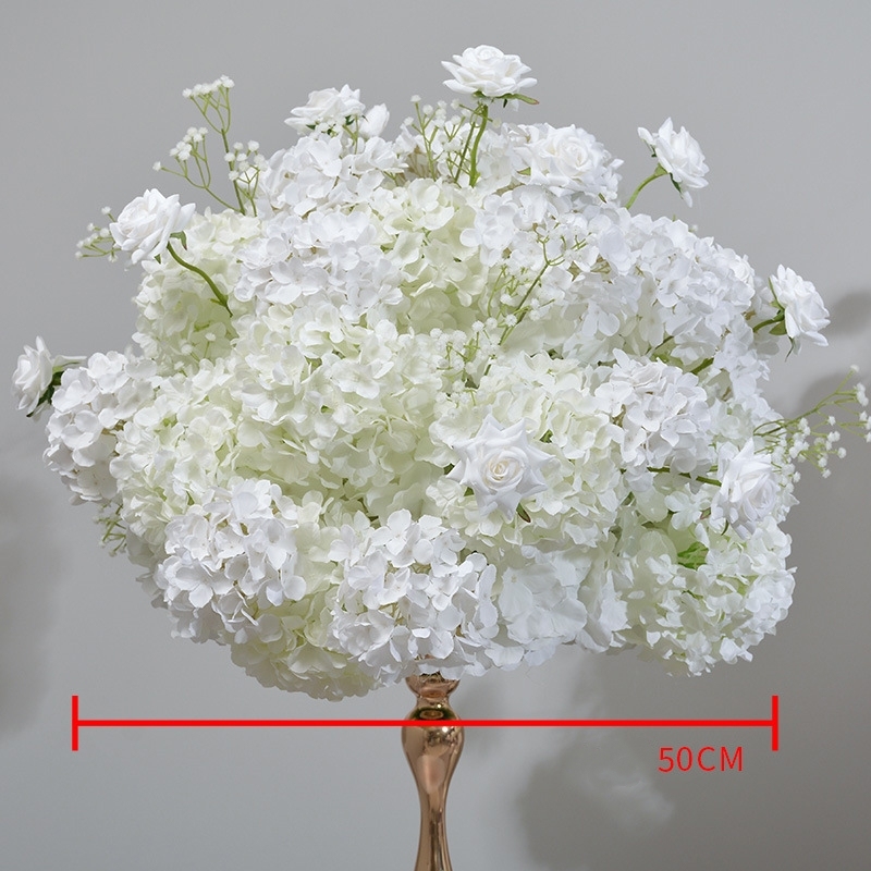 CP-074 Customized Wedding flower ball Silk Artificial Flowers Gate Wedding flower ball Backdrop For Wedding Decoration