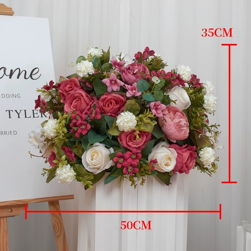 CP-081 Customized Wedding flower ball Silk Artificial Flowers Gate Wedding flower ball Backdrop For Wedding Entrance Decoration