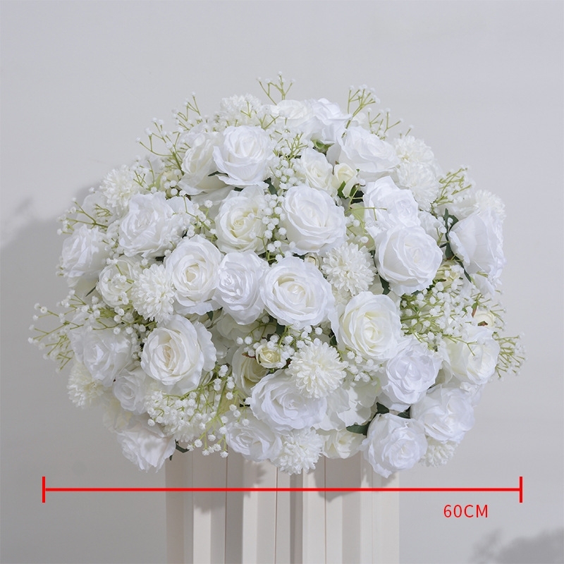 CP-083 Customized Wedding flower ball Silk Artificial Flowers Gate Wedding flower ball Backdrop For Wedding Entrance Decoration