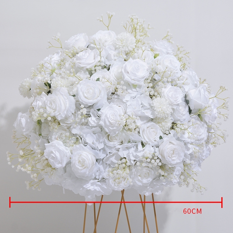 CP-083 Customized Wedding flower ball Silk Artificial Flowers Gate Wedding flower ball Backdrop For Wedding Entrance Decoration
