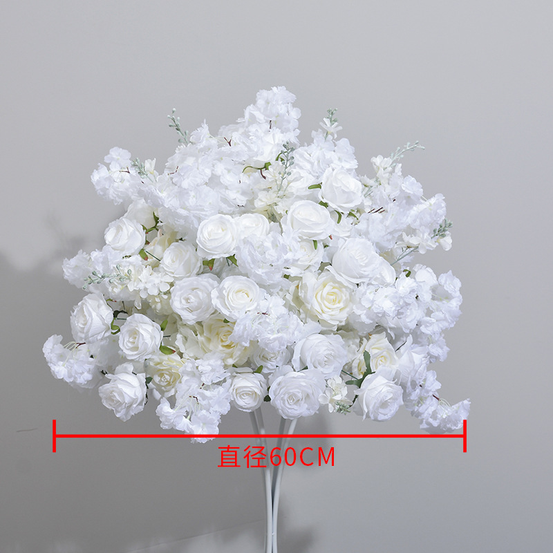 CP-078 Customized Wedding flower ball Silk Artificial Flowers Gate Wedding flower ball Backdrop For Wedding Decoration
