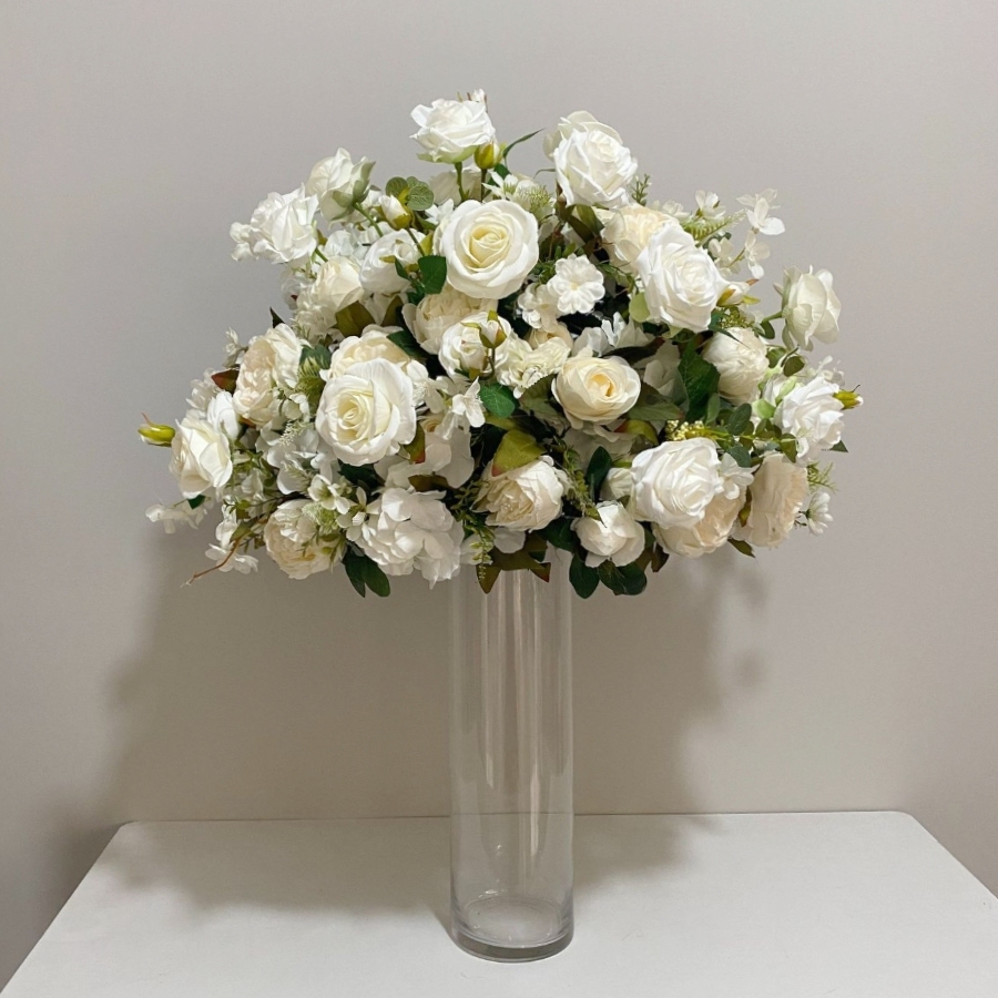 CP-077-6 Customized Wedding flower ball Silk Artificial Flowers Gate Wedding flower ball Backdrop For Wedding Decoration