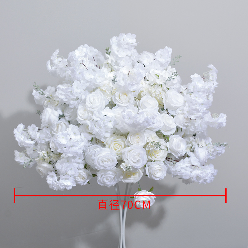 CP-078 Customized Wedding flower ball Silk Artificial Flowers Gate Wedding flower ball Backdrop For Wedding Decoration
