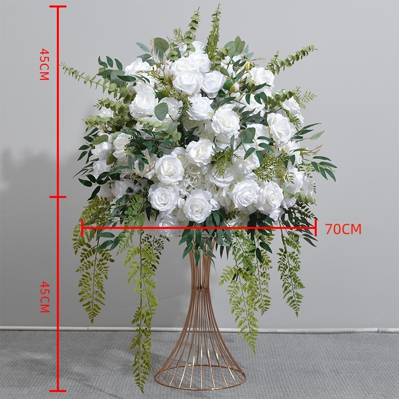 CP-082 Customized Wedding flower ball Silk Artificial Flowers Gate Wedding flower ball Backdrop For Wedding Entrance Decoration