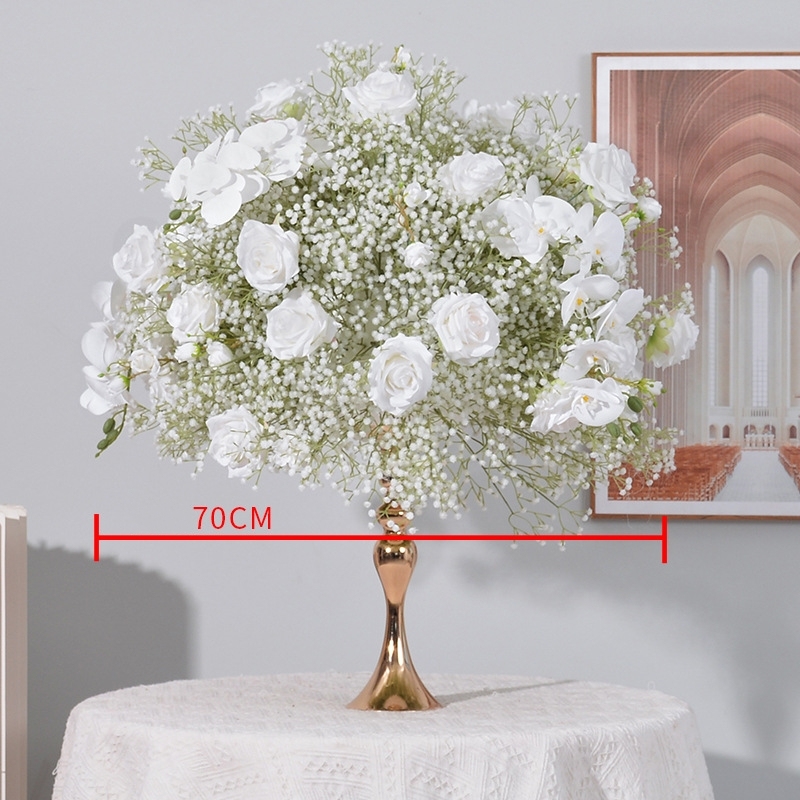 CP-070-1 Customized Babysbreath Wedding flower ball Silk Artificial Flowers Gate Wedding flower ball Backdrop For Wedding Decoration
