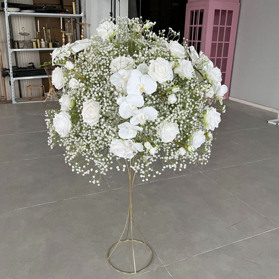CP-070-1 Customized Babysbreath Wedding flower ball Silk Artificial Flowers Gate Wedding flower ball Backdrop For Wedding Decoration