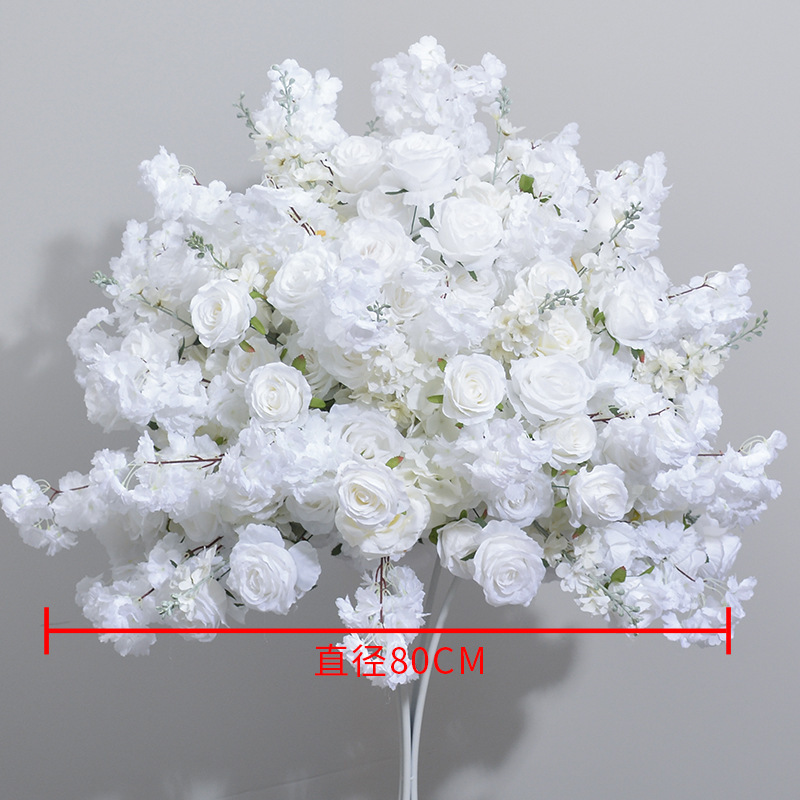 CP-078 Customized Wedding flower ball Silk Artificial Flowers Gate Wedding flower ball Backdrop For Wedding Decoration